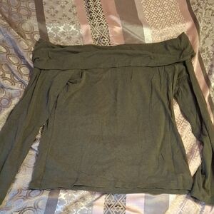 Time and Tru Forest Green Blouse